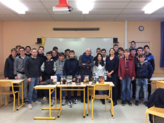 Le lauréat du prix du Quai des Orfèvres 2017 au Lycée Des Métiers