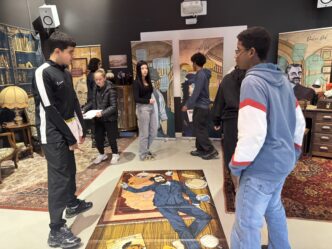 Les 2P LOG sur la scène du crime à la médiathèque !