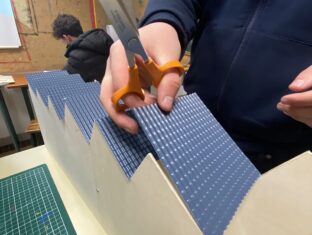 La maquette de caserne des pompiers de Quimper prend forme !